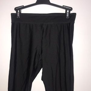 Black Garage shiny full length leggings!